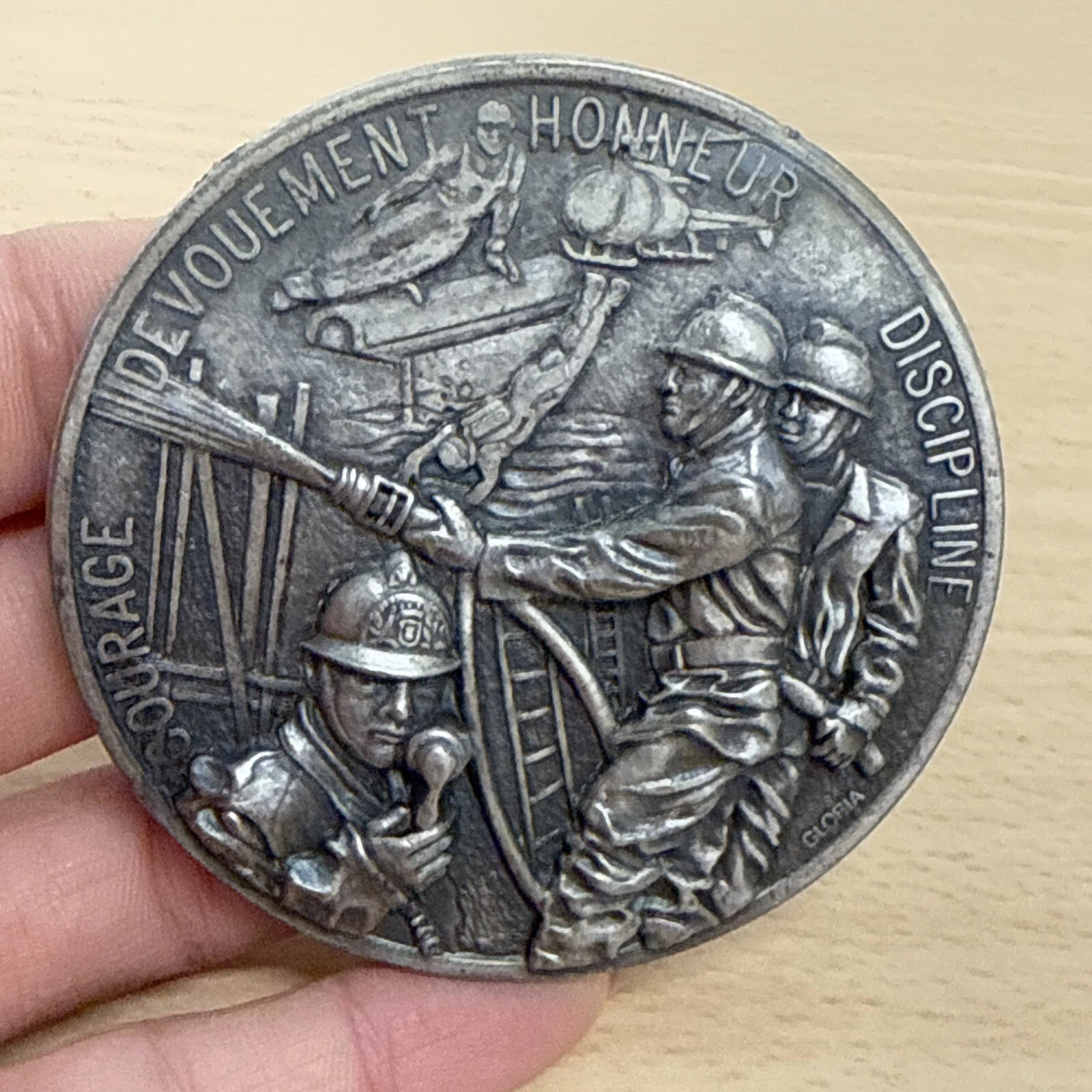 Médaille Pompiers Courage Dévouement Honneur Discipline