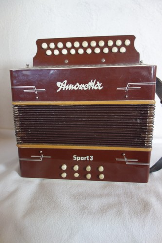 Kleines altes Amoretta Akkordeon Harmonika Kinderakkoredeon D.R.G.M - Bild 3 von 15