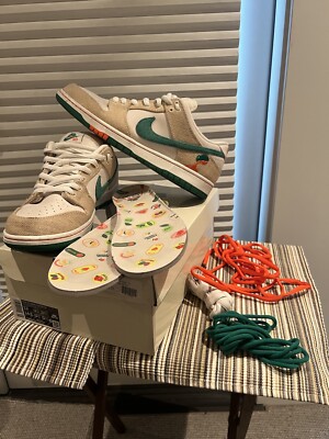 Size 13 Nike SB Dunk Low x Jarritos White