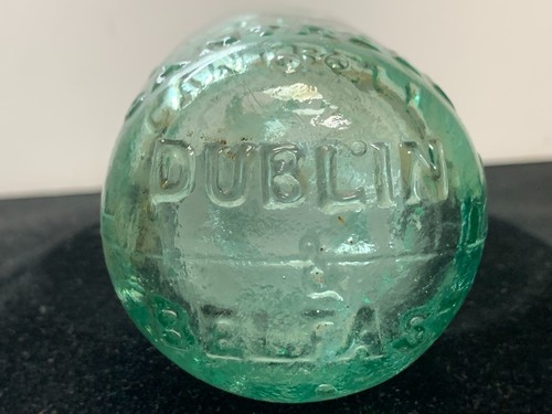 Antique CANTRELL & COCHRANE Dublin Belfast Round Bottom Torpedo Ship Bottle (20) - Picture 6 of 9