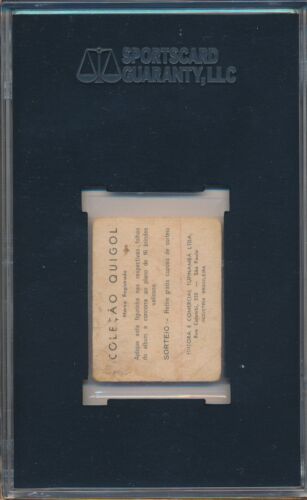 1958 59 Pele Quigol ROOKIE SGC 20 = PSA 1.5 seltene Fußballkarte VHTF 1958-59 selten! - Bild 2 von 2