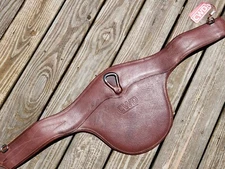 CWD Brown/Brown Padded Anatomic Stud Belly Guard Jump Girth - 58"/145cm - NWT!