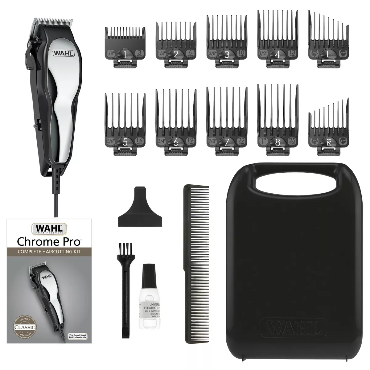 Chrome Pro Corded Clipper Kit