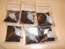 Three 6W small silicone candlelight bulbs 364080