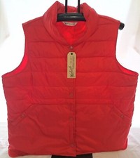 Woolrich Giubbotto Imbottito Isolato Lana Rosso Giacca Donna Taglia XXL