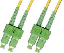 50M Singlemode Duplex Fiber Optic Cable 9/125 SC/APC-SC/APC