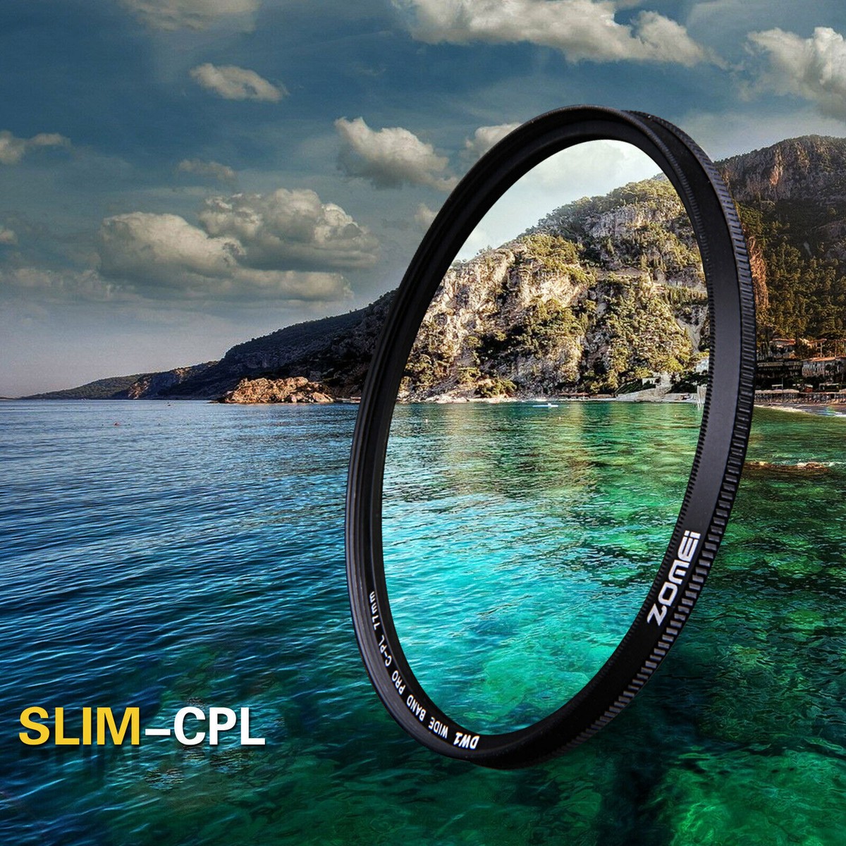 ZOMEI 82mm Ultra Slim CPL Circular Polarizing Polarizer filter For
