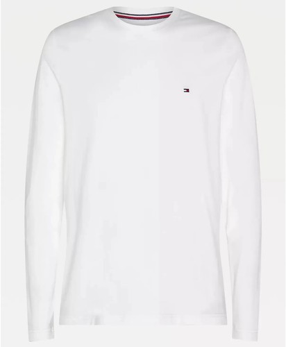 Tommy Hilfiger Men's Essential Stretch Cotton Slim Fit Long Sleeve T-shirt Tee - Picture 13 of 34