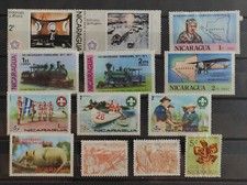 Nicaragua 13 Briefmarken Auswahl GEBRAUCHT