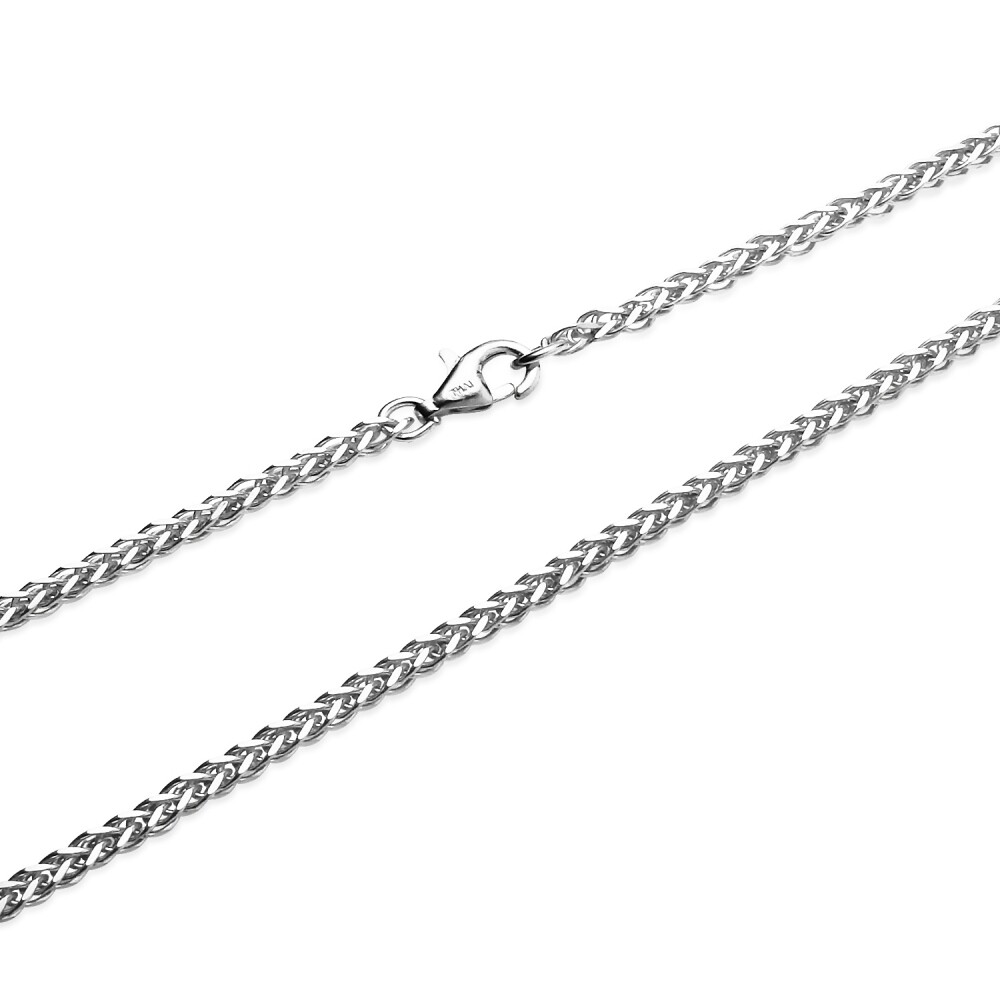 1.5mm Spiga Chain Necklace in Sterling Silver, 16 Inches | eBay