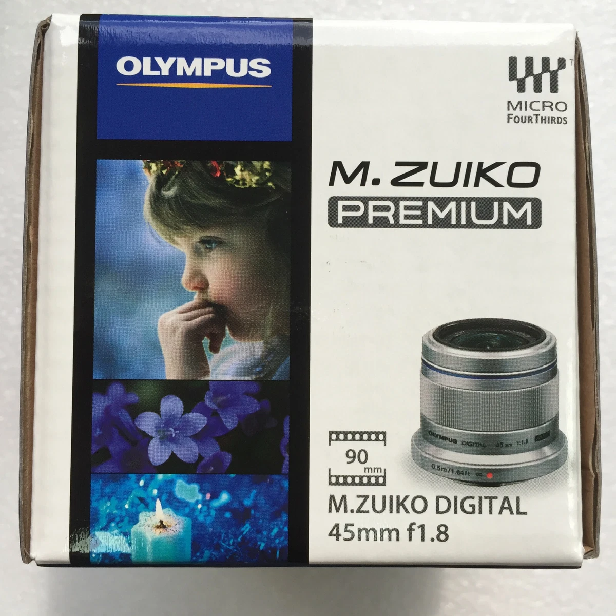 Olympus M.Zuiko 45mm f/1.8 ( Silver ) Lens for Micro Four Thirds 3/4