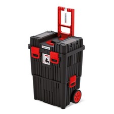 3in1 Tool Box Cart with Wheels Roller Handle 25kg Mobile Storage Tower System UK