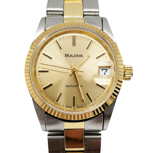 Orologio Bulova Automatico 30mm Cinturino Acciaio Bicolor Placcato Oro  Giallo | eBay