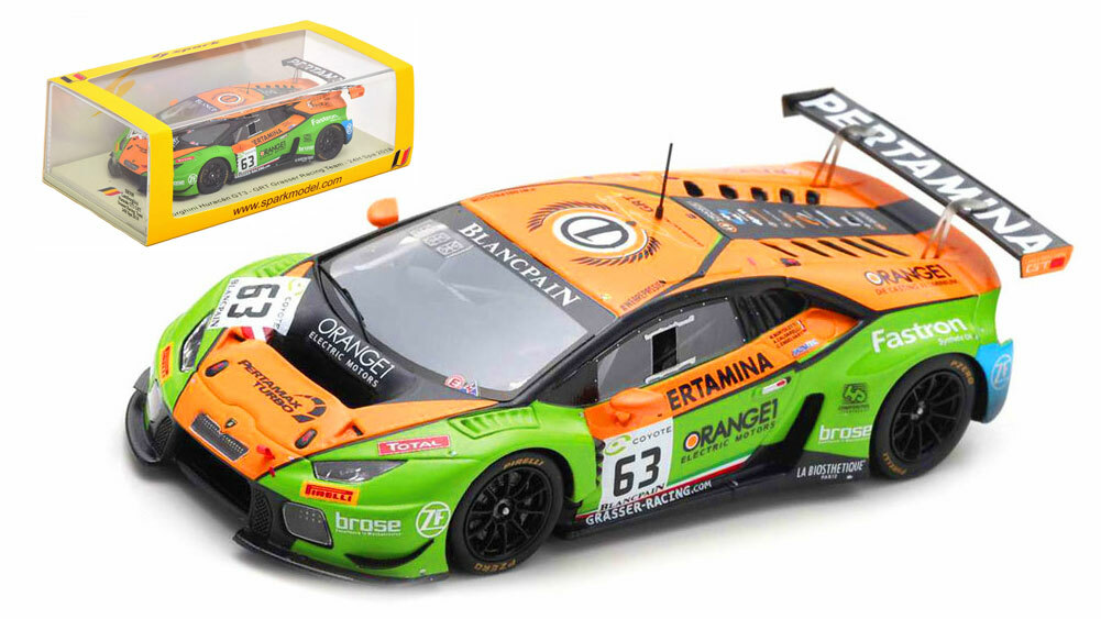 Spark SB308 Lamborghini Huracan GT3 #63 'GRT' 24H Spa 2018 - 1/43 Scale