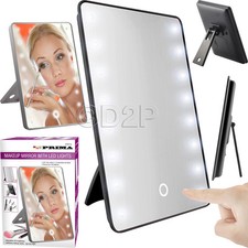 16 LED BATHROOM MIRROR CABINET TOUCH LIGHT ILLUMINATED MAKE UP COSMETIC SHAVING 