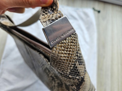 Stuart Weitzman Russell & Bromley Vintage Women's Leather Bag Made in Spain - Picture 6 of 9