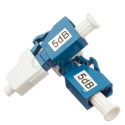 5pcs LC UPC female to Male Optical Fixed Attenuator 5dB Connector Fiber Coupler