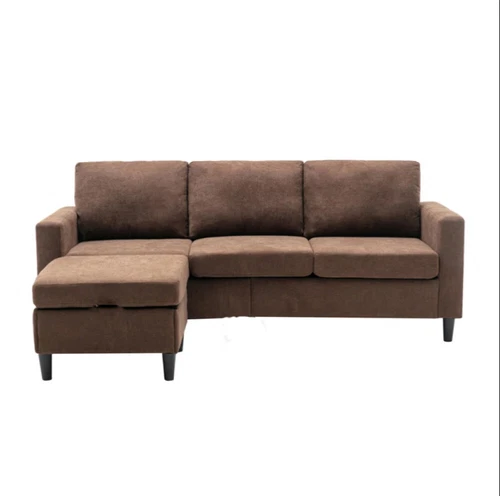 L Shaped Couch Reversible Sectional Fabric Sofa Set Convertible Sofa Living Room