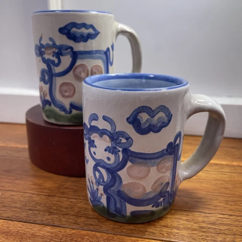 M.A. Hadley Spotted Cow Coffee Cup The End Country Farm Vintage Bright Colors -2