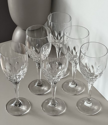 6x Wine Glasses Wine Glass, Wine Glasses, Gorham Crystal “Diamond Clear” - Picture 3 of 15
