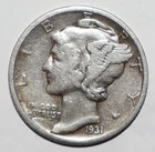 1931 D Mercury Dime VF/XF (Y108)