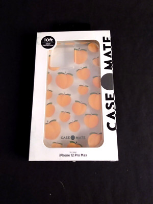 Case Mate Print Series For I phone 12 Pro Max Peach Pattern