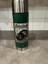 RARE American Expedition Stainless Steel Wildlife Thermos 24oz Turkey