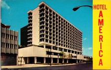 Hotel America Street View Hartford Connecticut Constituiton Plaza VNG Postcard