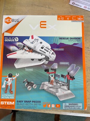 Hex Bug VEX Robotics Space Explorer Rescue Division STEM Construction Kit Fun!