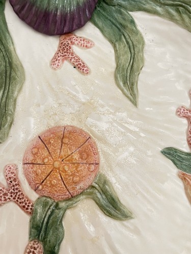 Fitz and Floyd Classic Shells Potpourri 10" Bowl/Candle Holder Original Sticker - Picture 3 of 7