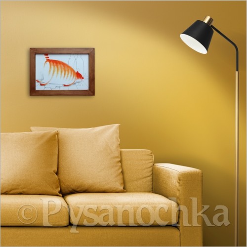 Divertida imagen de regalo gato hecha a mano pintura gráficos decoración de pared por artista ucraniano - Imagen 4 de 12