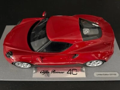 BBR 1/18 Alfa Romeo 4C Salon de Genève - Photo 1/4