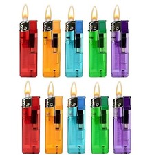 Electronic Lighters Refillable Lighter Adjustable Flame Gas Child Safety 2 To 50