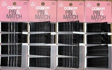  240 BOBBY PINS NEW Conair PIN  MATCH Hair Bobby Pins BLACK  FAST FREE SHIP