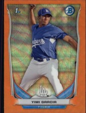 2014 Bowman Chrome Baseball Prospects Orange Wave Refractor Singles - You Choose