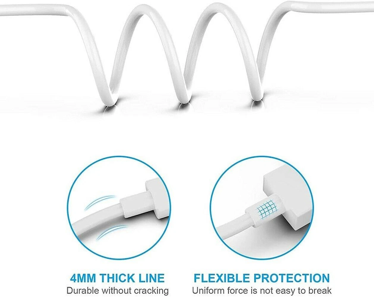 USB Charger Cable Data Cord Wholesale For iPhone 6 7 8 Plus XR X 11 12 13 14 Pro image 3