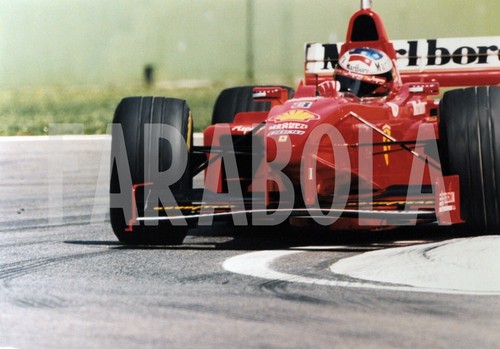 Photo Vintage Ferrari F1 - Michael Schumacher - Imola - Tirage Presse 18x25 Cm