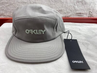 NWT - OAKLEY 5 Panel Cotton Adjustable Hat Cap Stone Gray | eBay
