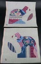 Hand Painted 3D Needlepoint Canvas Bunny Plush 80/200 Ltd. TS Designs 13"x12"