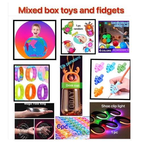 Xmas Gift Surprise Box Girls Boys Stocking Fillers Fidget Pop Kids Toys Gadgets - Picture 4 of 15