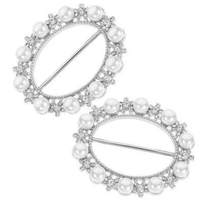  2 Stück Schal Ring Clips für Frauen Legierung Schal Schnalle Multifunktionskleidung