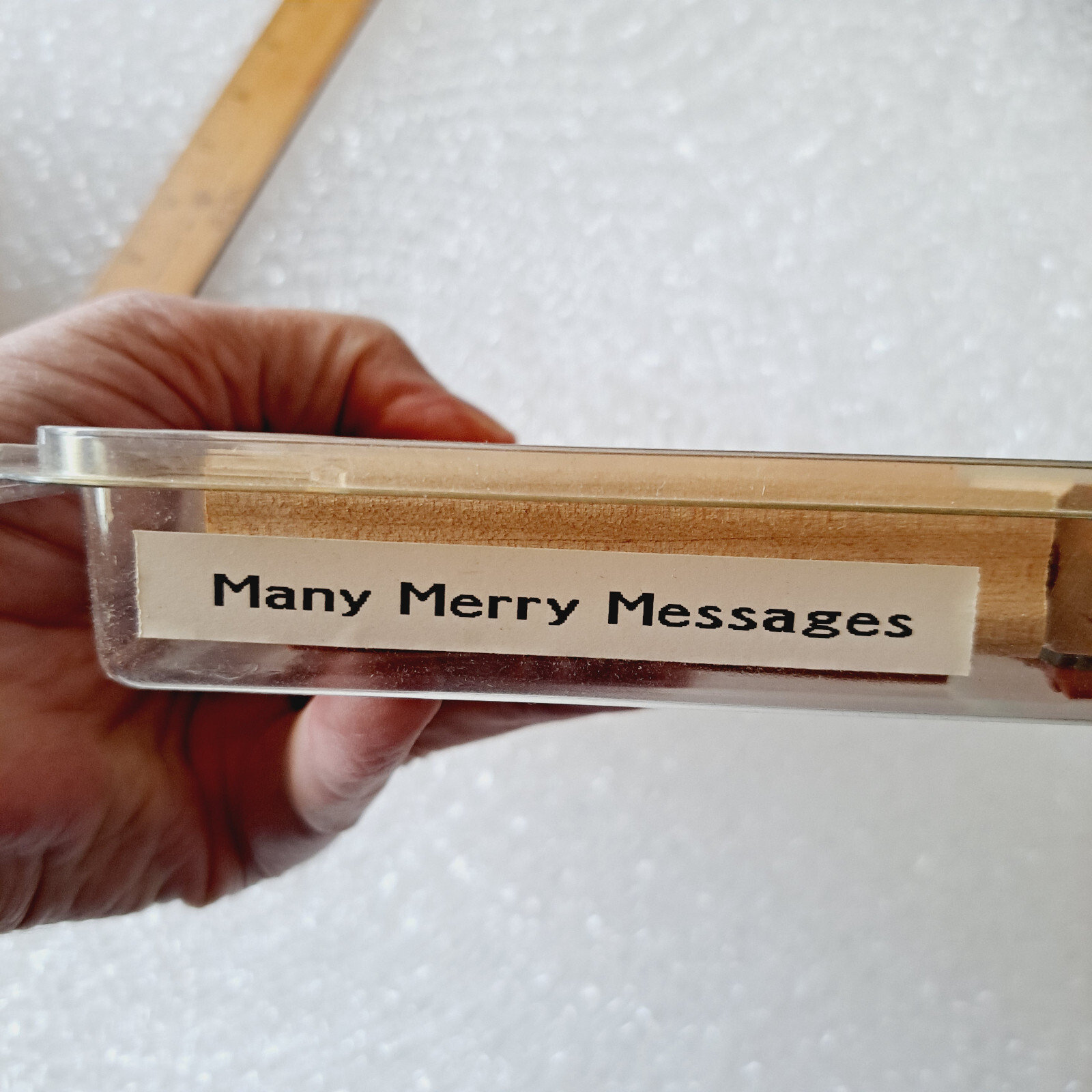 Stampin' Up! Wood Mounted Stamp Set 8 Many Merry Messages Scrapbook ...