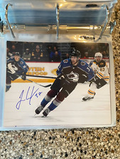 J.T Compher Signed Autographed Colorado Avalanche 8X10 Photo