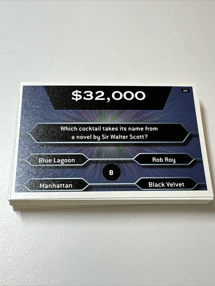 Who Wants To Be A Millionaire Board Game $32,000 Question Cards Only Vintage - Image 3 of 4