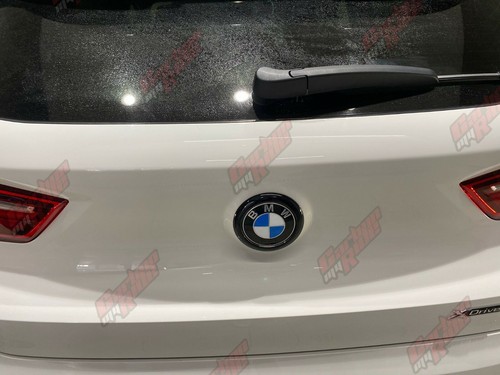 BMW X2 Brillo Negro Insignia Trasera Anillo Cubierta F39 Botas Cromadas - Imagen 5 de 6