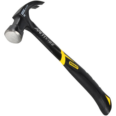 FatMax Stanley 450G Anti-Vibration Steel Curved Hammer (16Oz)