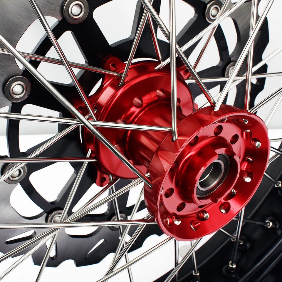 Juego de adaptadores de rotores de rueda para Honda 17" Supermoto CRF250R CRF450R CRF250X CRF450X Foto 3 de 4