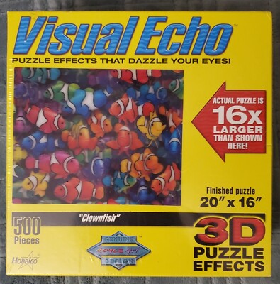 Visual Echo Undersea 500 Piece 3D Puzzle Effects That Dazzle Your Eyes 20''x16''
