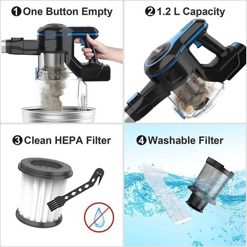 Refurbished INSE N5S 12000pa Cordless Handheld Stick Carpet Floor