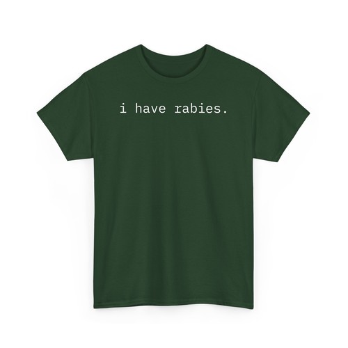 Camiseta 'I Have Rabies' Divertida Gráfica Unisex Camiseta Algodón, Ropa Informal - Imagen 11 de 37